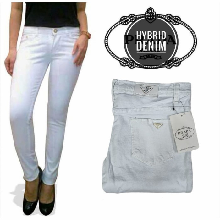 Jeans PERADA BY CCNT putih 27-38 / JEANS WANITA - PRD
