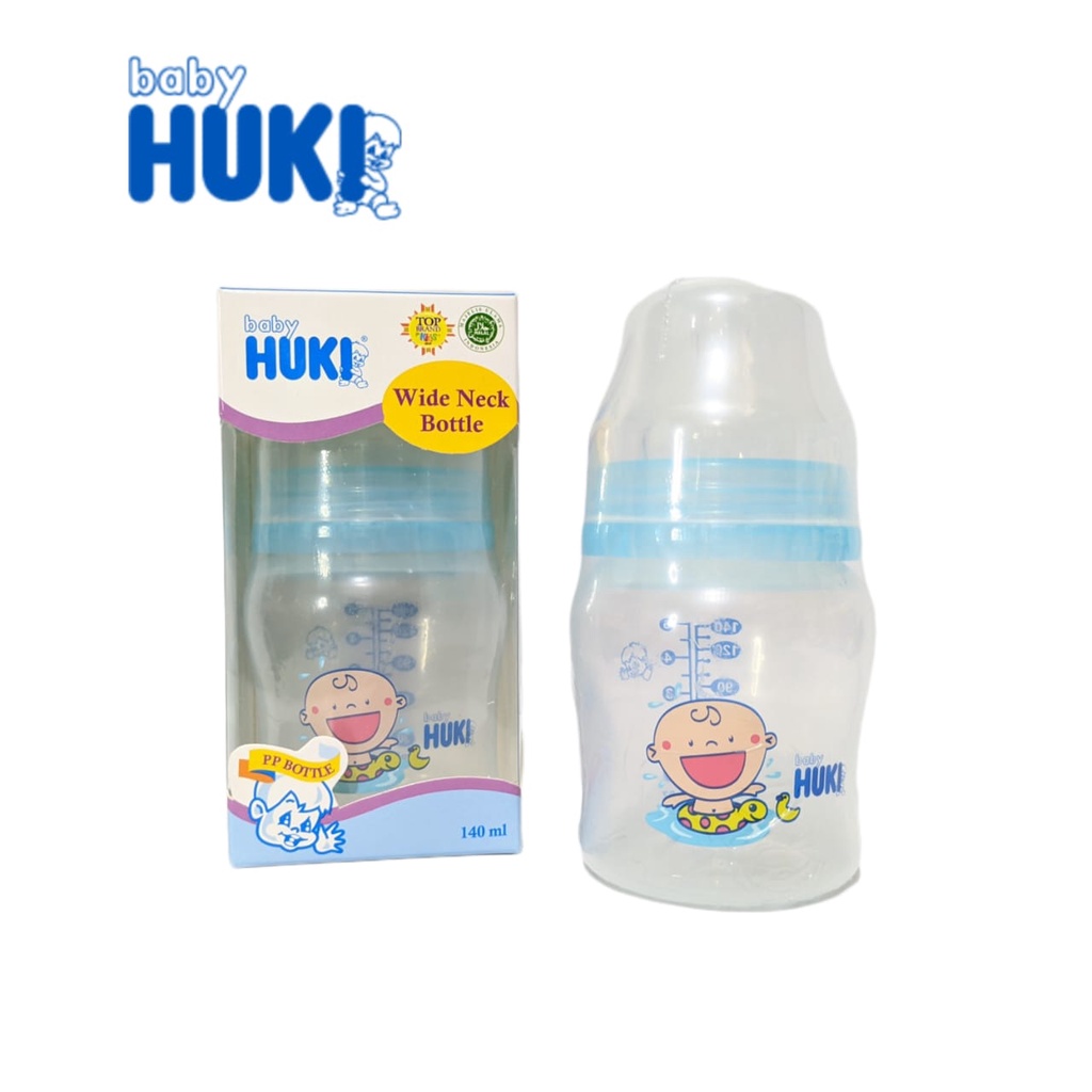 Huki Botol Susu Wide Neck PP Bottle Botol Wideneck Bottle PP / Botol Susu Bayi Wideneck 140ml 230ml