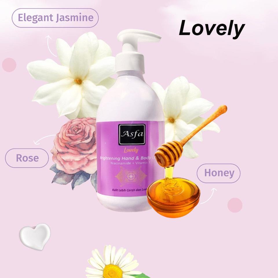 Baru QNREY ASFA BRIGHTENING HAND & BODY LOTION 300 ML / MINI 130 ML 46 Buruan Beli