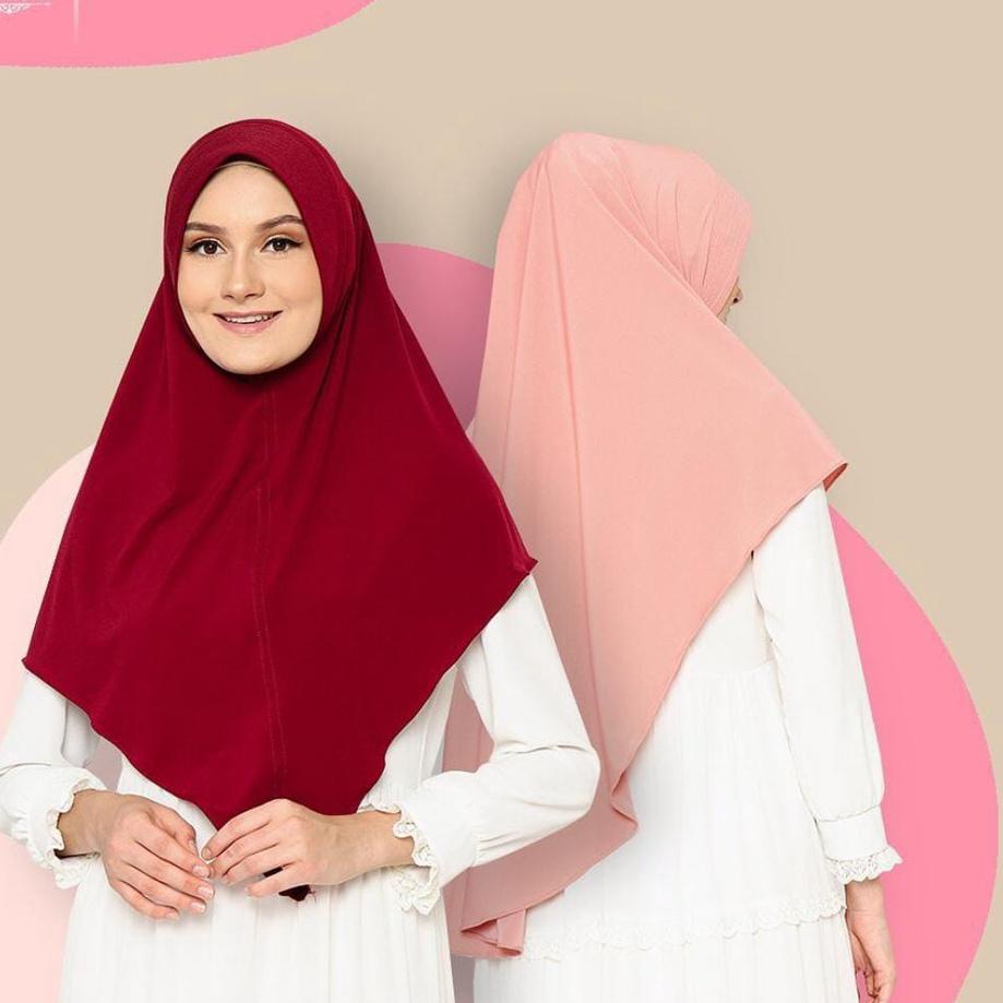 Trendy  JILBAB SIMPLE JUMBO HIJAB JERSEY JUMBO KHIMAR  KHIMAR SOFTPED KHIMAR ANTI TEMBEM JUMBO KHIMA
