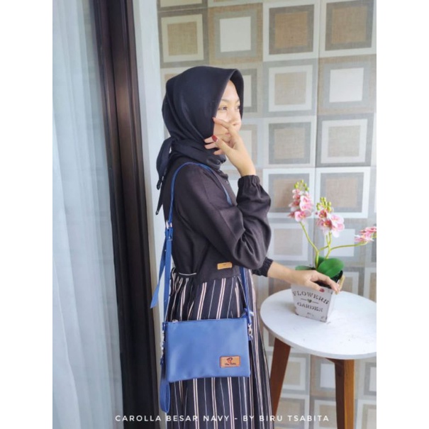 TAS CAROLLA BESAR by BIRU TSABITA DOMPET tas wanita murah anti air banyak ruang