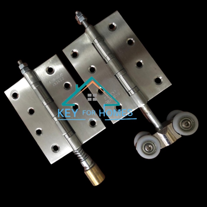 1 SET RODA ATAS PINTU LIPAT+ENGSEL BAWAH PINTU LIPAT ALUMINIUM