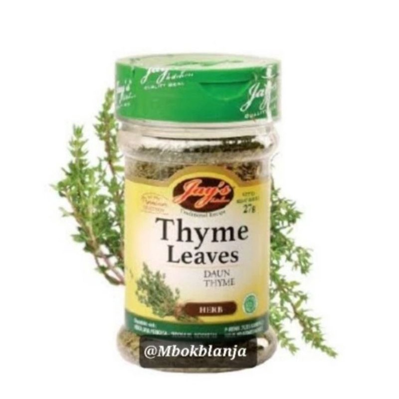 

jays jay jay's thyme leaves bumbu bubuk rempah dried herbs daun thyme