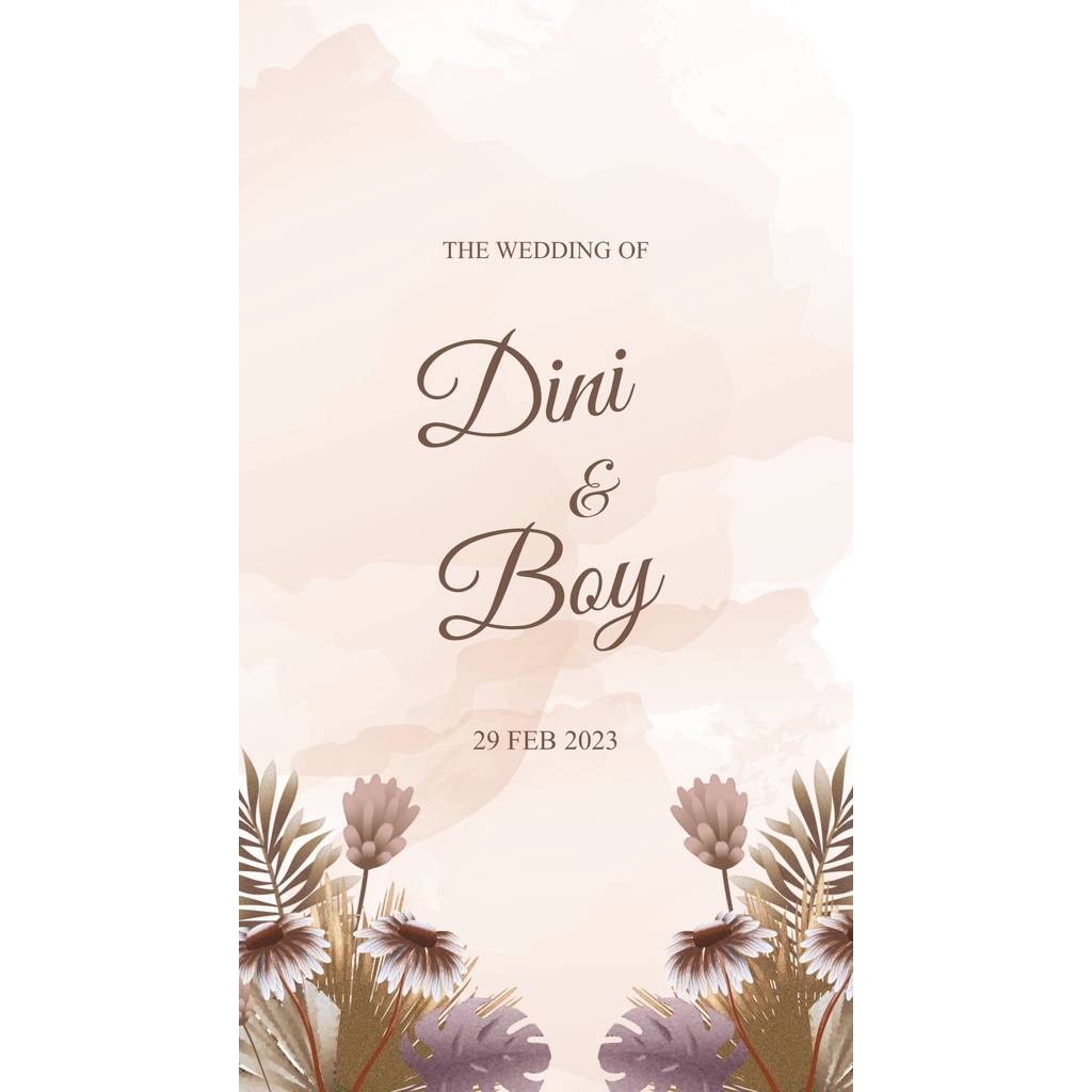 PREMIUM DESIGN Video Undangan Nikah - Undangan Nikah Digital - Floral Islami #8