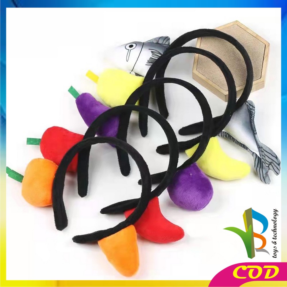 RB-C489 Bando Bentuk Ikan Wortel Akseskoris Rambut  Korean Style Wanita / Bando Cosplay Anak Perempuan Lucu / Bando Korea