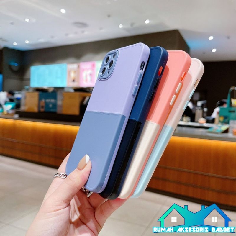 Softcase FYP 2 Warna OPPO A5S A7 F9 A12 A57 2022 Reno 7 8 4G A36 A76 A96 A1K A3S A15 A15S A16 A77S kombinasi pelangi