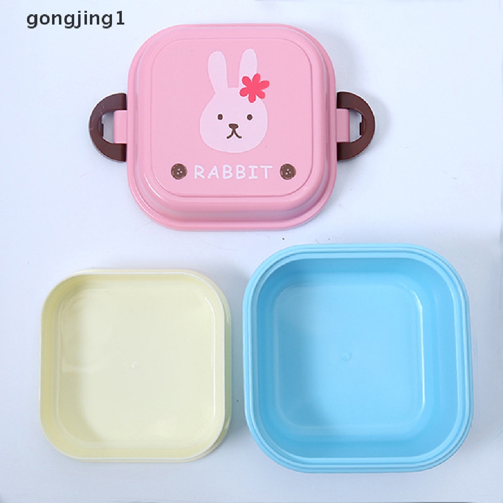 Ggg Lunch Kotak Makanan Bekal Anak Snack Box Layers Lunchbox Portable Wadah Microwave ID