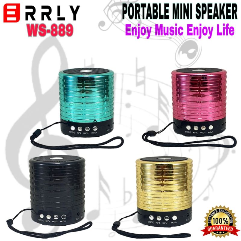 Speaker Bluetooth WS889 Portable Wireless ERRLY WS-889 Super Bass