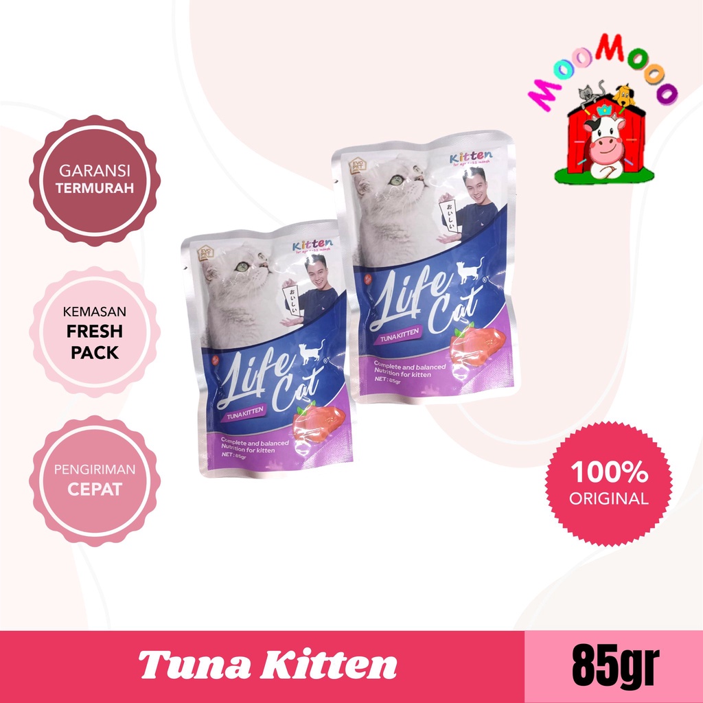 Makanan Kucing Life Cat 85gr All Varian - Lifecat Sachet