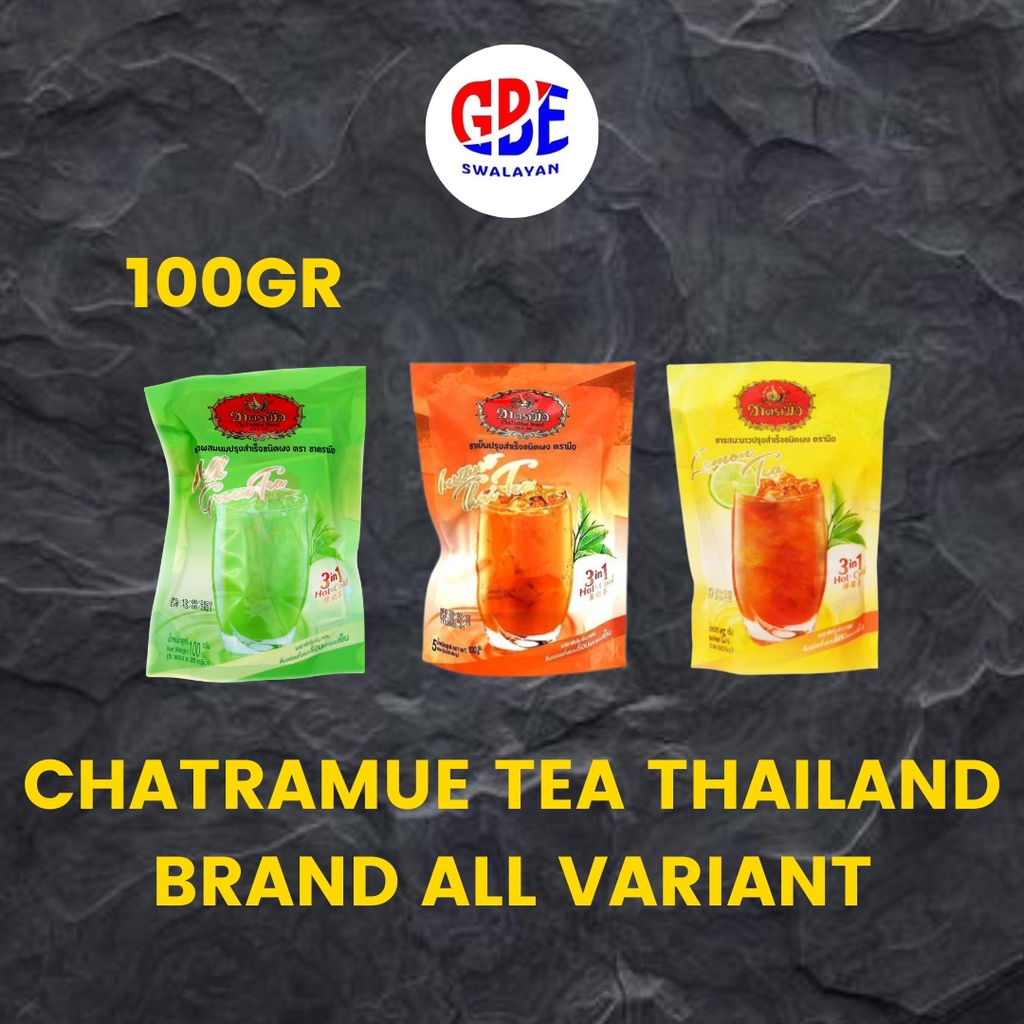 

Chatramue Tea Import Thailand All Variant 100gr | ChatramueThai Tea | Chatramue Lemon Tea | Chatramue Green Tea 100gr