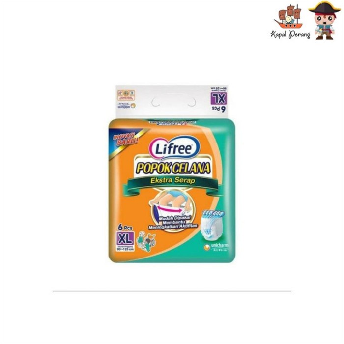Lifree Popok Dewasa Celana Ekstra Serap Xl6