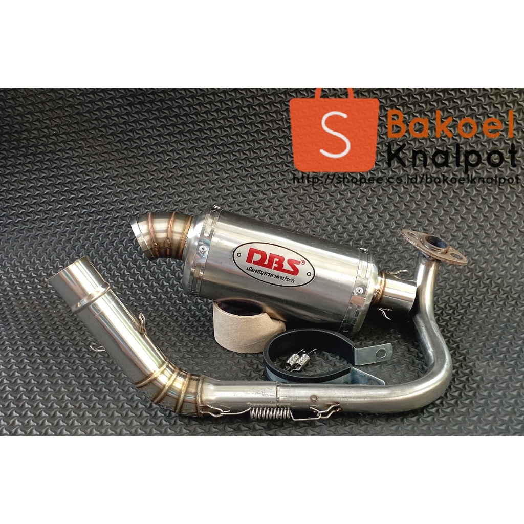 DBS SILINCER KNALPOT RACING INLET 38MM BEAT KARBU / BEAT STREET / MIO SPORTY / GENIO / VARIO110 / VARIO125 / VARIO150 / XEON / X-RIDE / SCOOPY NEW / SCOOPY OLD / NMAX NEW / NMAX OLD / AEROX OLD / AEROX CONNECTED
