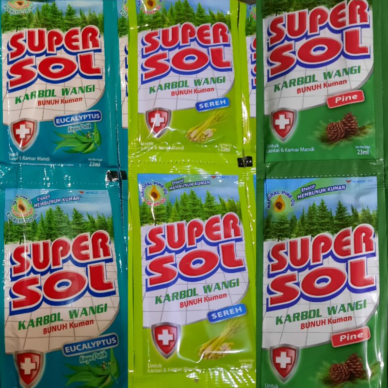 SUPERSOL CARBOL 25ML 1 DUS = 144 SACHET
