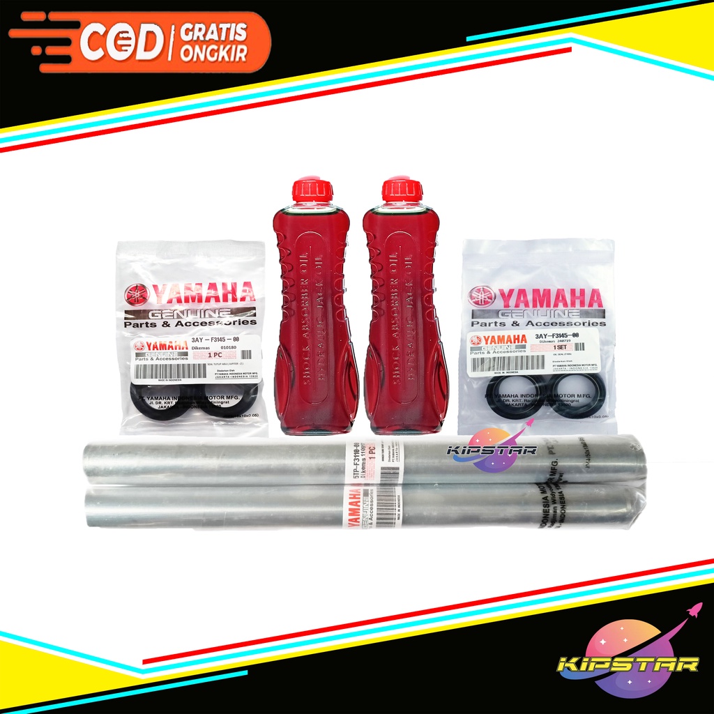 PAKET AS SHOCK DEPAN JUPITER Z FIZ R VEGA R CRYPTON / AS SHOCK DEPAN JUPITER Z+SEAL SHOCK+SEAL TUTUP