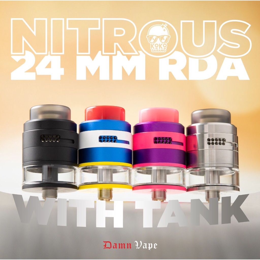 RDTA NITROUS RDA 24MM AUTHENTIC BY DAMN VAPE X KOKO SARANG