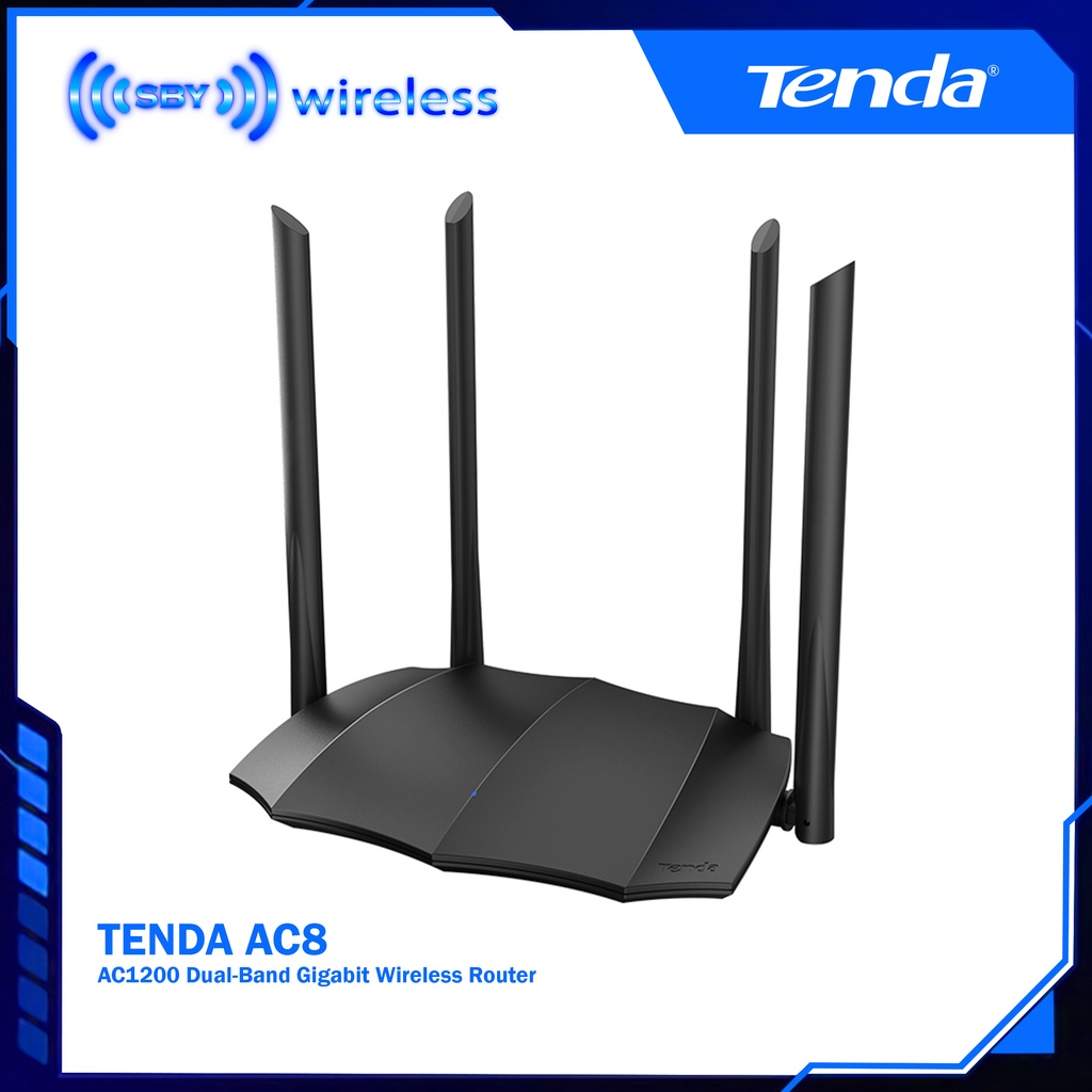 Tenda AC8 AC1200 Dual-Band Gigabit Wireless Router