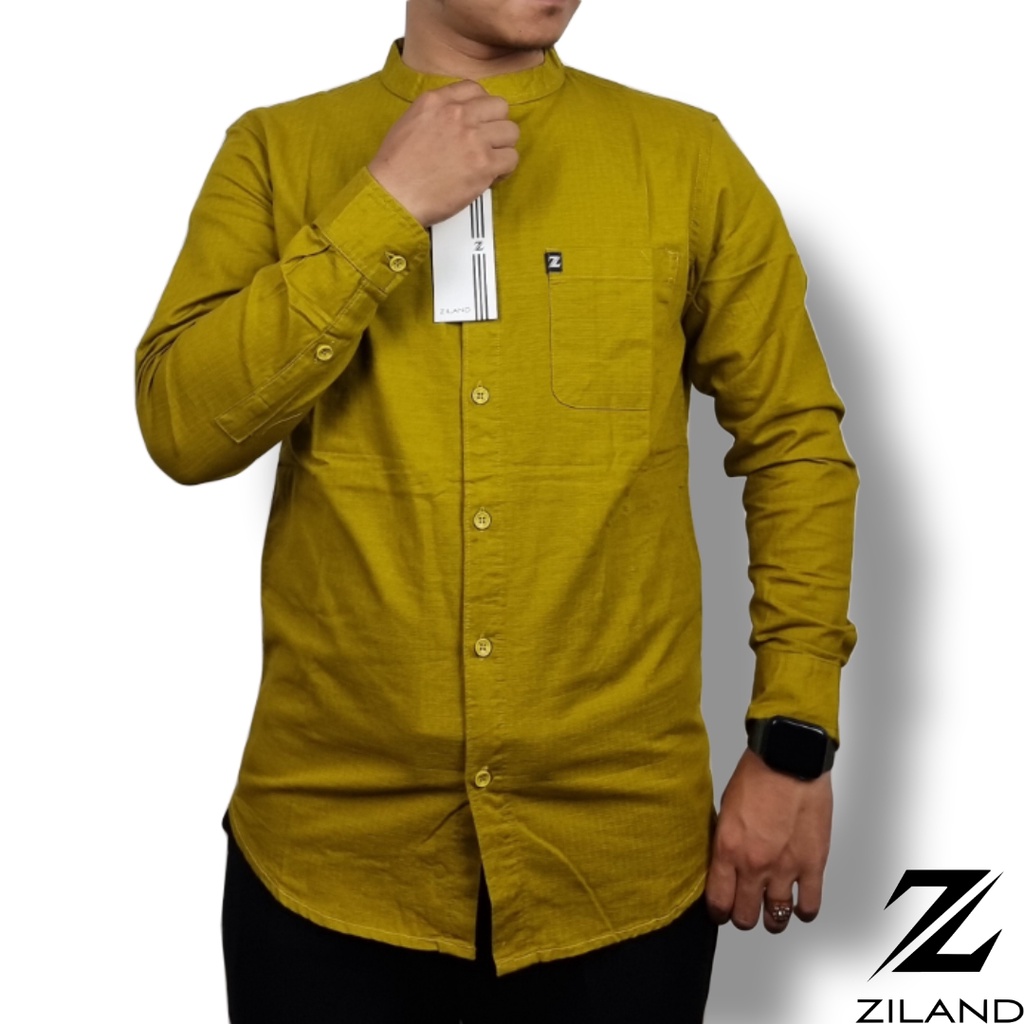 Kemko Dewasa ZILAND 004 Kemeja Koko Pria Lengan Panjang Polos Katun Sigaret Premium Ada Ukuran Jumbo High Quality