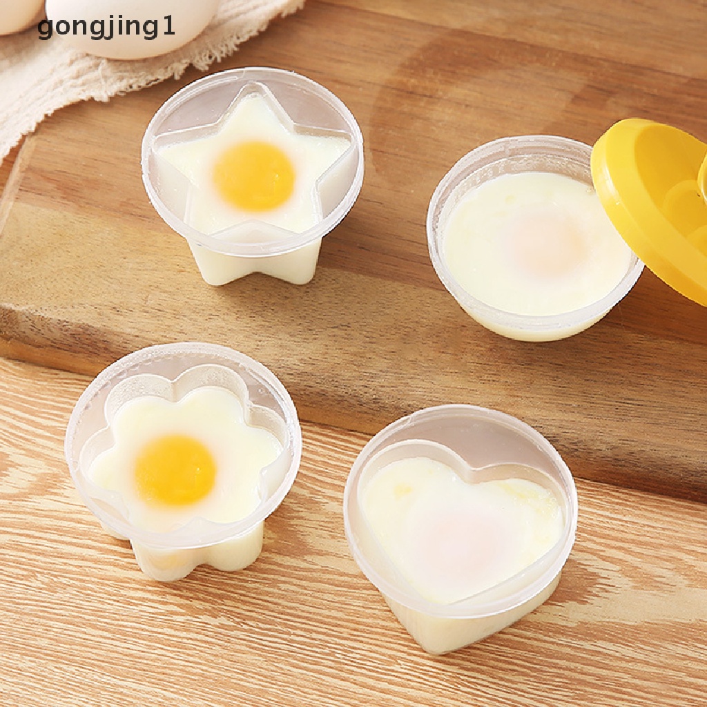 Ggg 4PCS Cetakan Perebus Telur Egg Poachers Cups Food-Grade Fancy Egg Cooker Tool ID