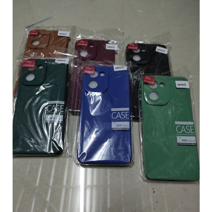 CASE REALME C33 SOFTCASE SILIKON CASING MACARON PELINDUNG PRO CAMERA