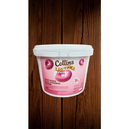 

Collins dip glaze stroberi 5kg