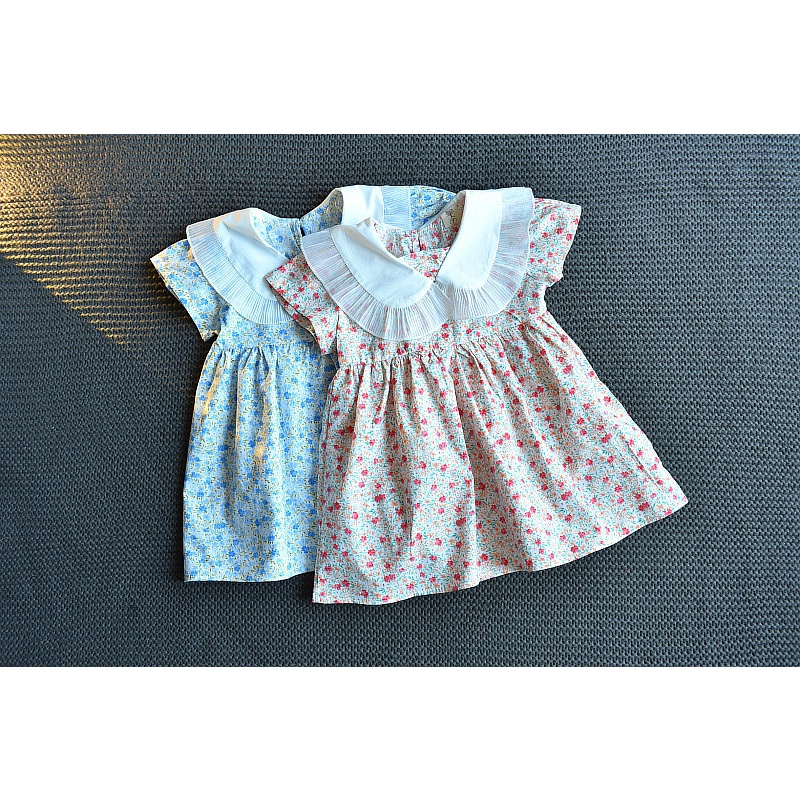 Dress Fashion Anak Perempuan -Import Motif Collar Lace Korean Style