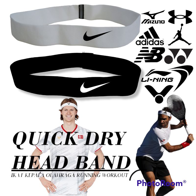 bandana sport ikat kepala olah raga pria dan wanita