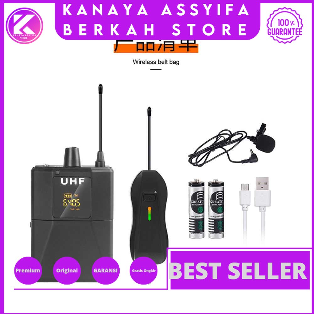 XTUGA UHF Wireless Lavalier Lapel Microphone System Podcast - AD-220