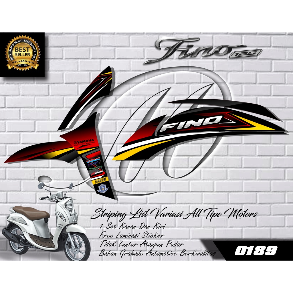 0189 Sticker List Variasi Yamaha MIO FINO - DECAL Stiping Yamaha FINO - Stiker List Variasi FINO 201