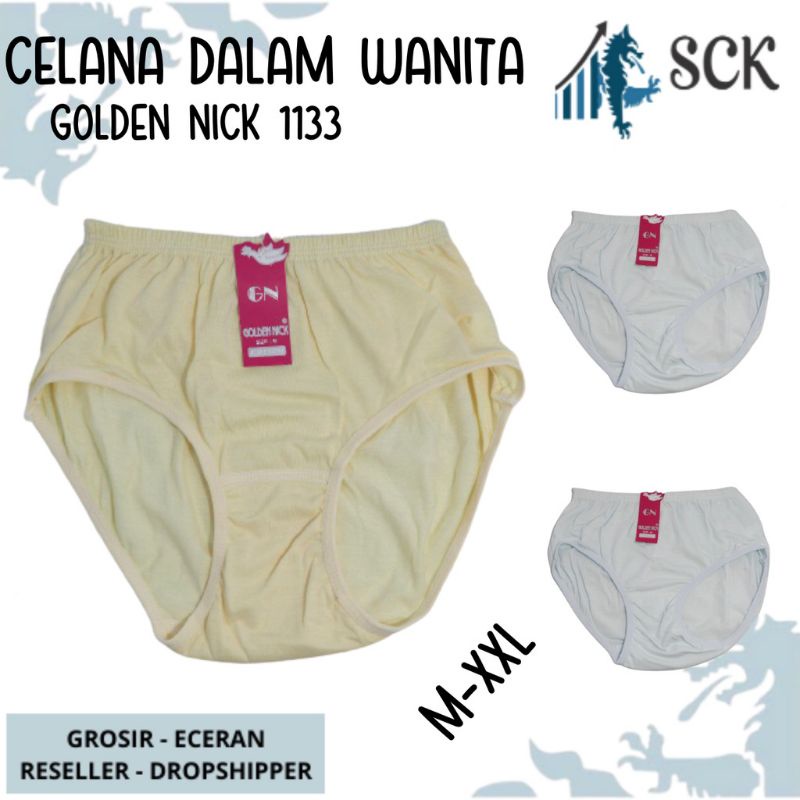 Terlarisss Celana Dalam Golden Nick 1133 | CD golden nick Polos 6pcs