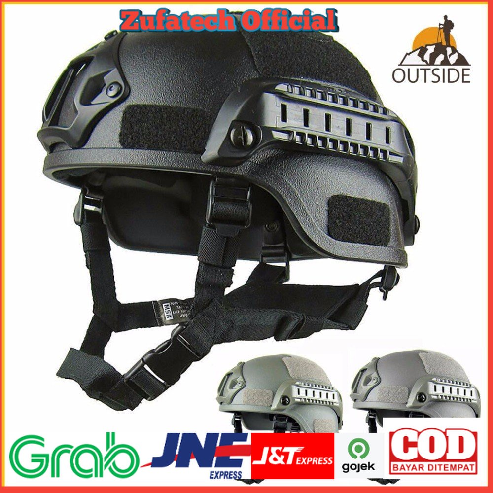 Helm Tactical Airsoft Gun Paintball CS SWAT - MICH2000 - Black