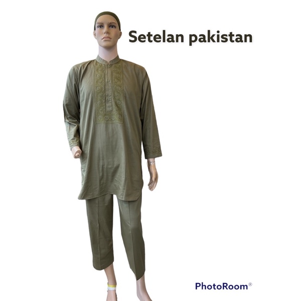 SETELAN PAKISTAN BORDIR /SETELAN COWOK/SETELAN MUSLIM LAKI LAKI