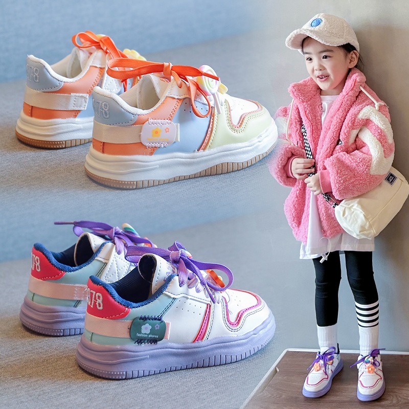 Sepatu Sneaker Anak Perempuan Import / Sepatu Kets Olahraga Lolipop / FREE DUS