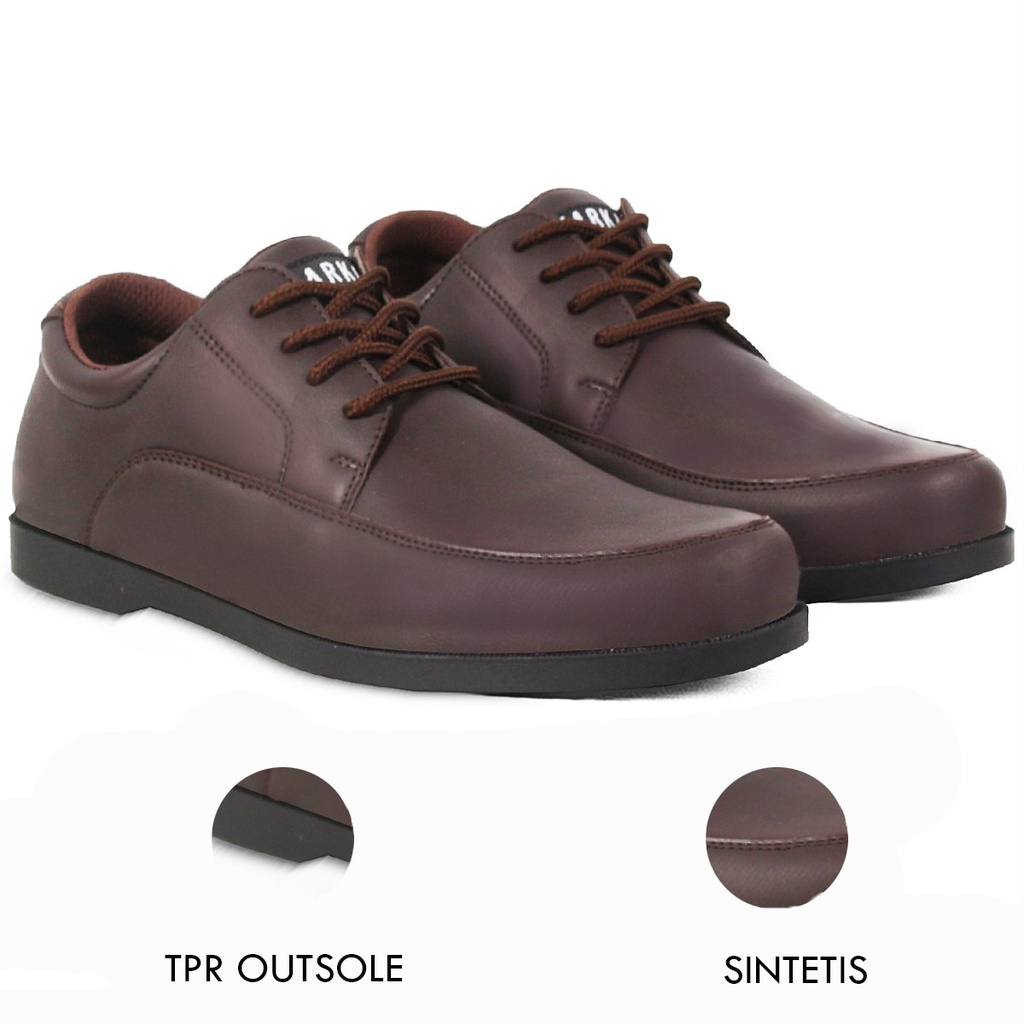 Sepatu Kasual Pria V 54712 Brand Varka Sepatu formal Kerja Kantor Kuliah Hangout Trendi Berkualitas - Coklat