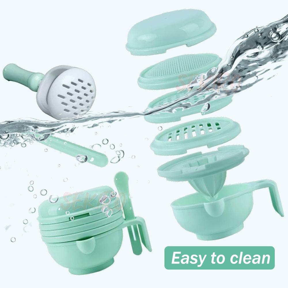 9 IN 1 Baby Food Maker Grinding Bowl Alat Pembuat Makanan Bayi Anak MPASI 9pcs BPA FREE