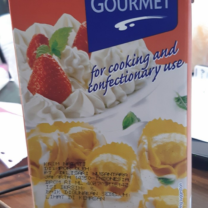 

(BISA COD ) COOKING CREAM MASTER GOURMET 1ltr