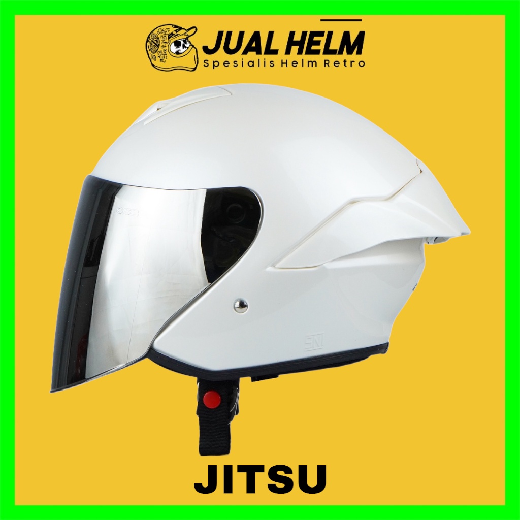 HELM JITSU JS1 SERIES SOLID WHITE GLOSS