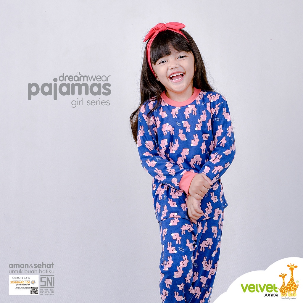 Baju Bayi Setelan Panjang Piyama Anak Laki Laki Perempuan Velvet Junior Brightful &amp; Cotton Candy Series