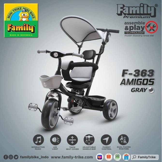 Sepeda Roda Tiga Family Amigos F 363 #Original