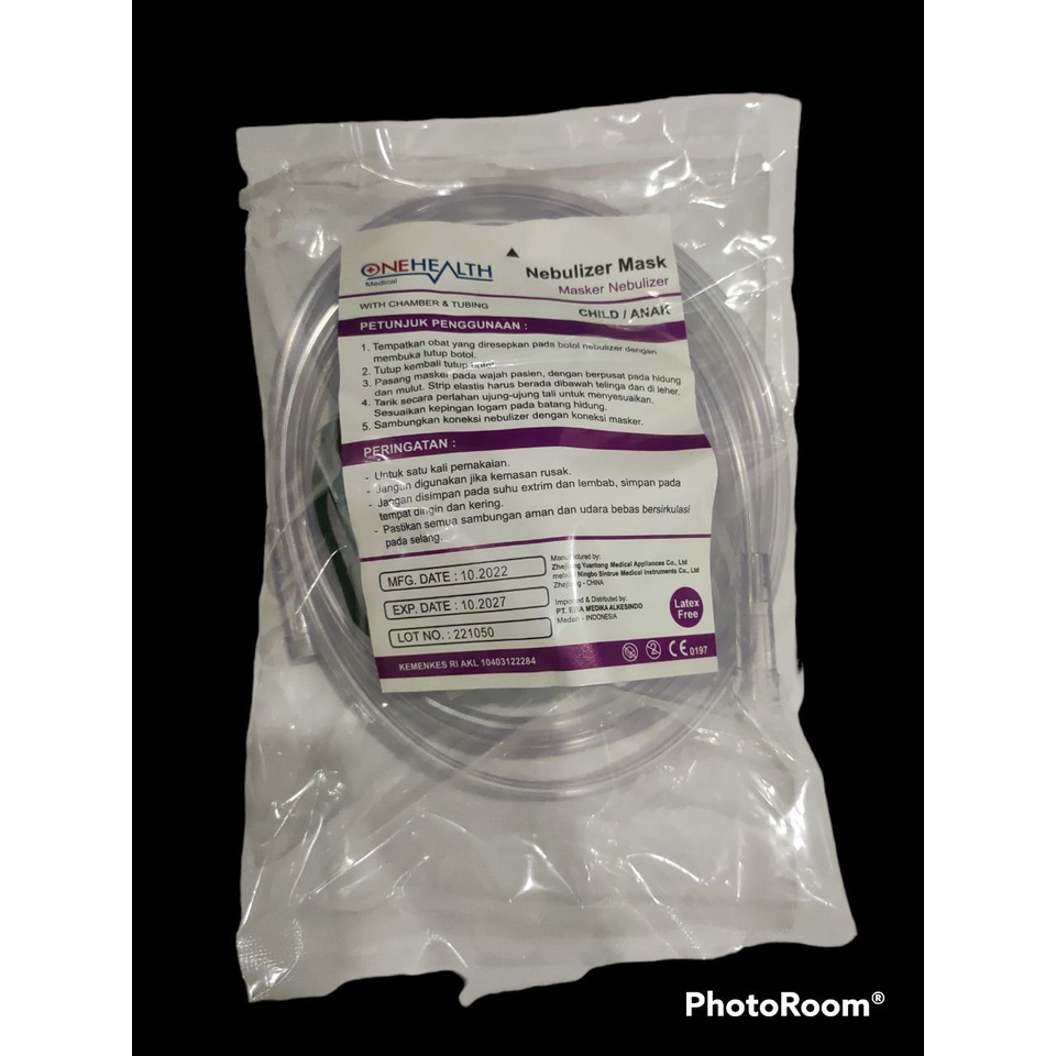 Masker Nebulizer Anak One Health / Nebulizer Mask dewasa One Health