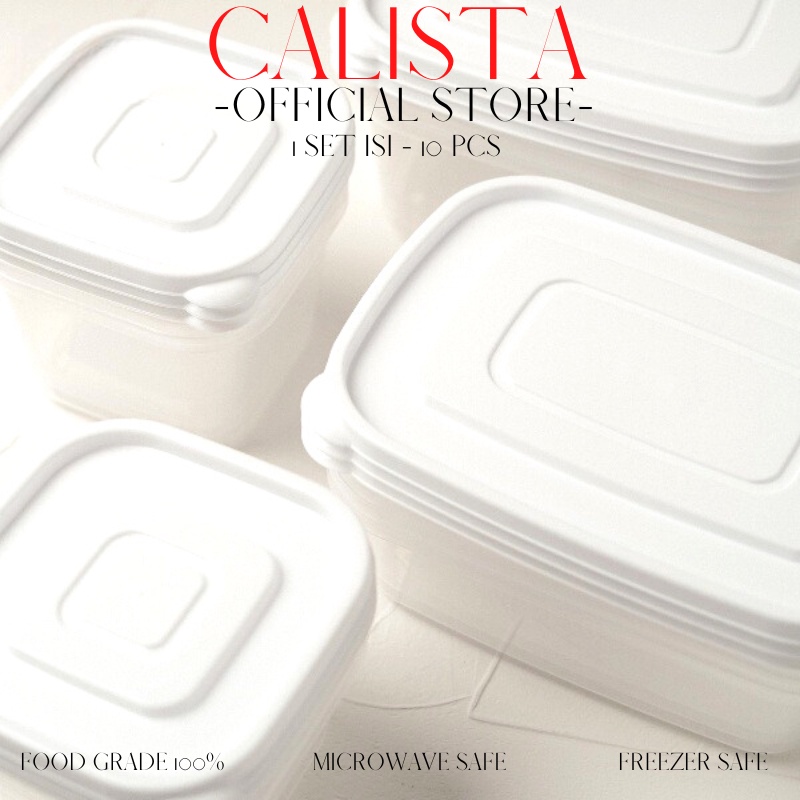 TOPLES PLASTIK BENING FOOD CONTAINER KULKAS SET CALISTA RUMOI TRANSPARAN SEALWARE 1 SET ISI 12PCS - TEMPAT WADAH PENYIMPANAN MAKANAN BUAH SAYUR DIKULKAS - FOOD PREPARATION STORAGE SET - TOPLES KULKAS SET - TOPLES KUE KERING LEBARAN 1 SET