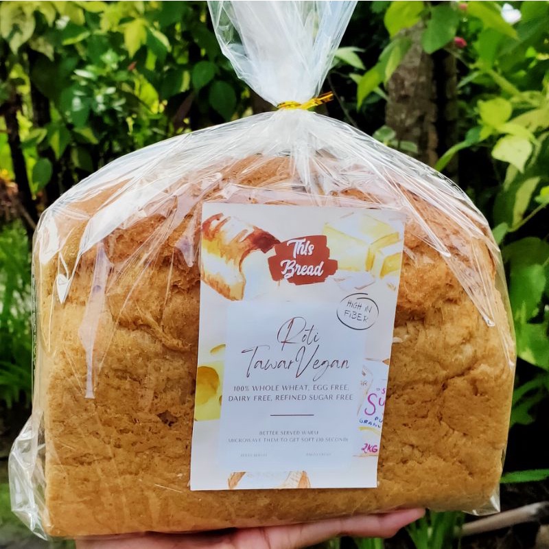 

Roti Vegan Tawar 100% Gandum