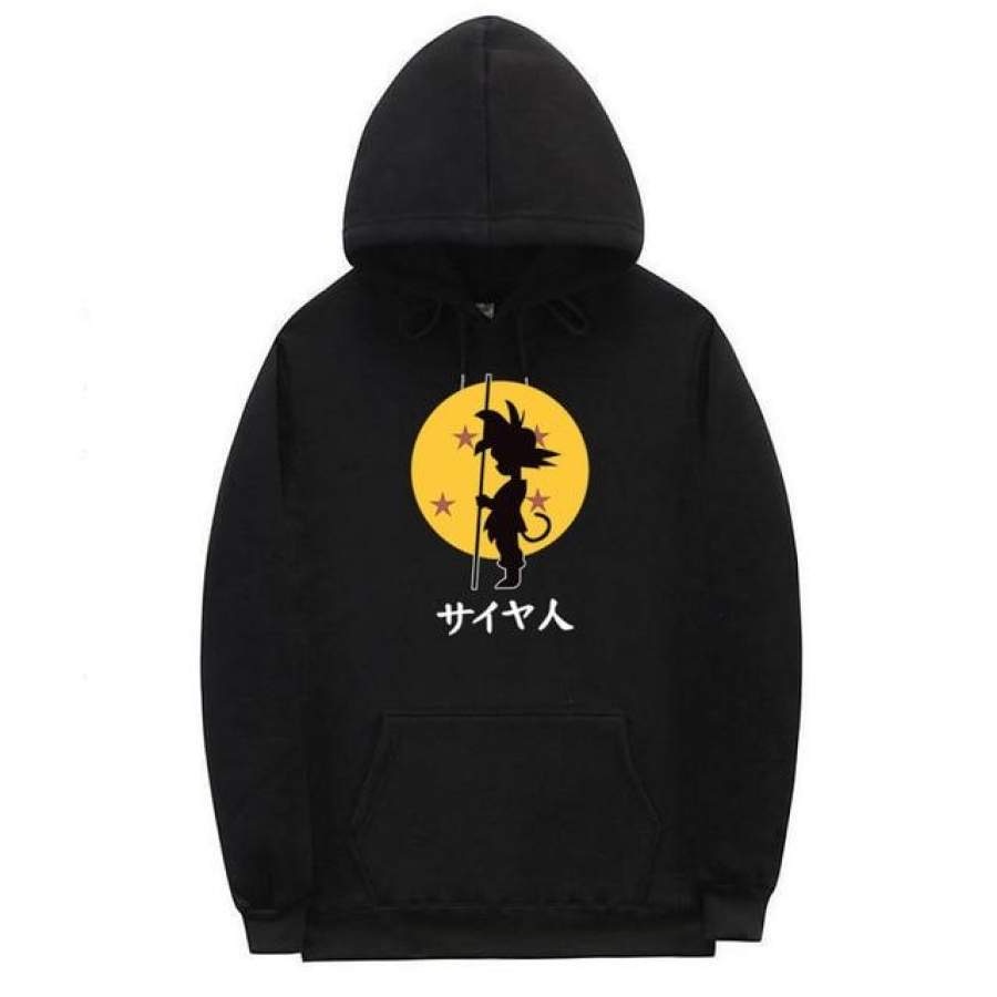 Sungokong/Naruto Front Anime Jumper Hoodie II  Sweater Hoodie Trendy II Sweter Oblong Topi Sz M - XL ( Pria &amp; Wanita / Anak &amp; Dewasa )