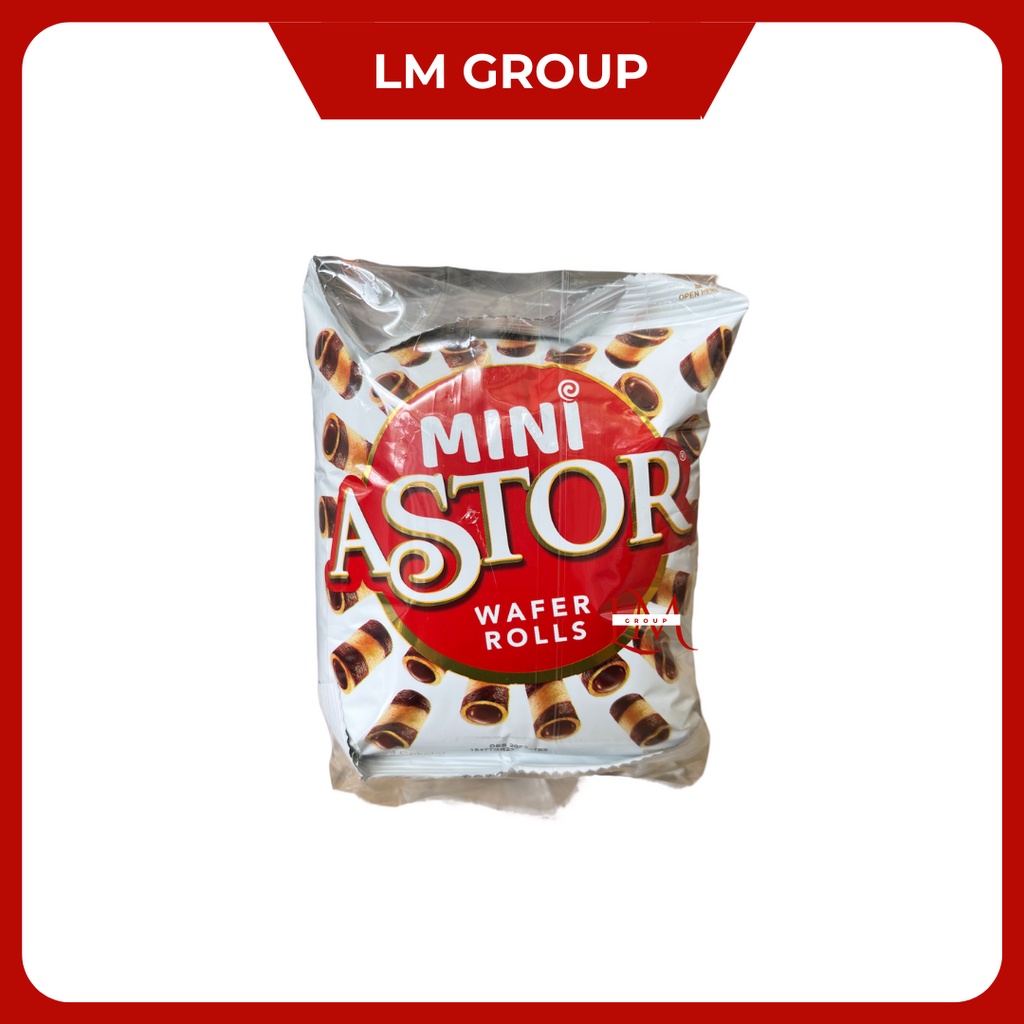 Mini Astor Wafer Rolls 1 Pack Isi 10 pack @20gr