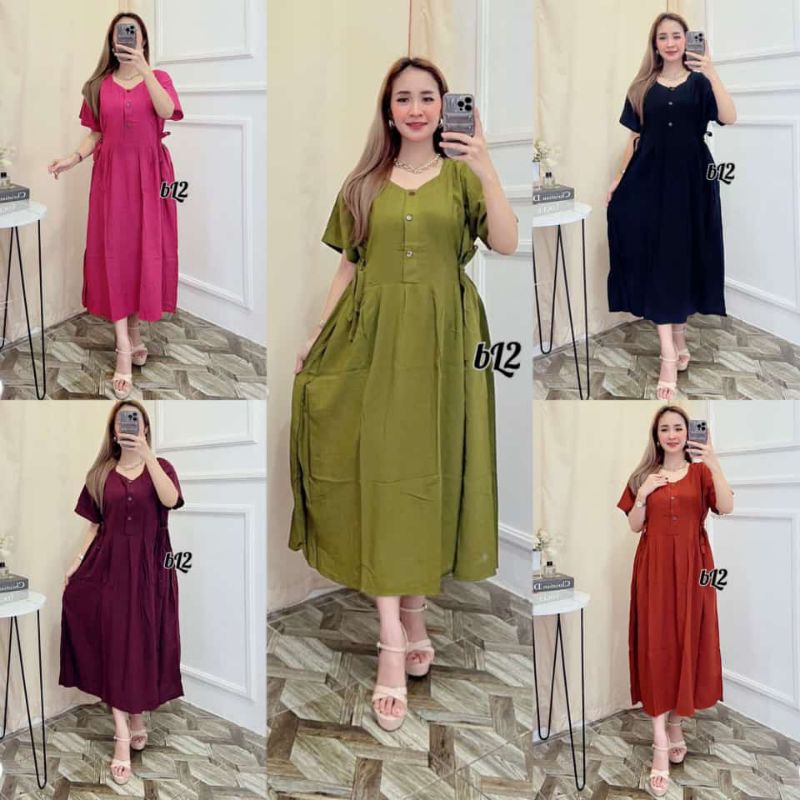 Maharani Dress|Daster Polos Rayon Adem|Daster|Daster Maharani|Daster Polos|Daster midi 2022|Dress Na