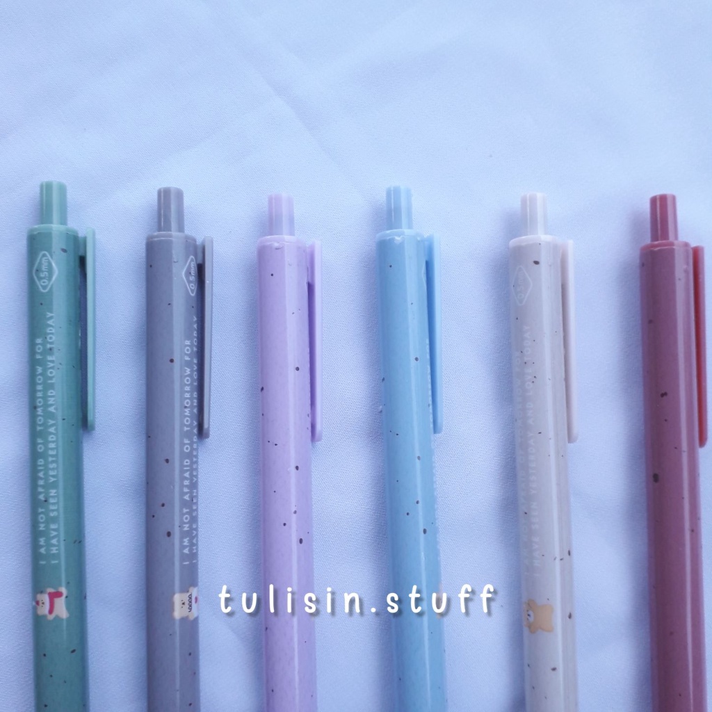 

Retractable Pen Simple Bear | pulpen lucu