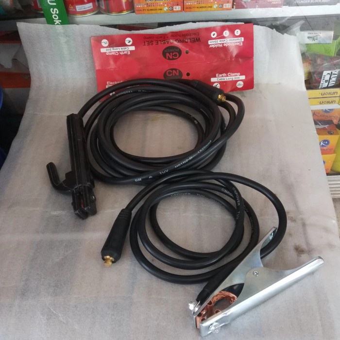 Paket Set Stang Las & Stang Masa & Kabel Las 5 Meter Stang Las Listrik