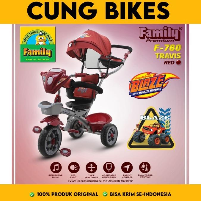 Sepeda Anak Roda 3 Family F-760 Travis Terbaru/Family F760 Terbaru #Original