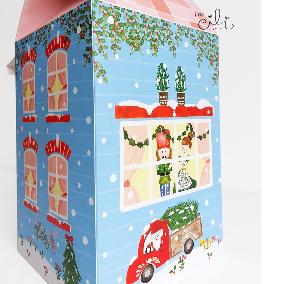 

66D♙ (CAROL BOX 3toples500gr) DUS kue kering natal 3 toples 500gr (isi10) SEGERA BELI