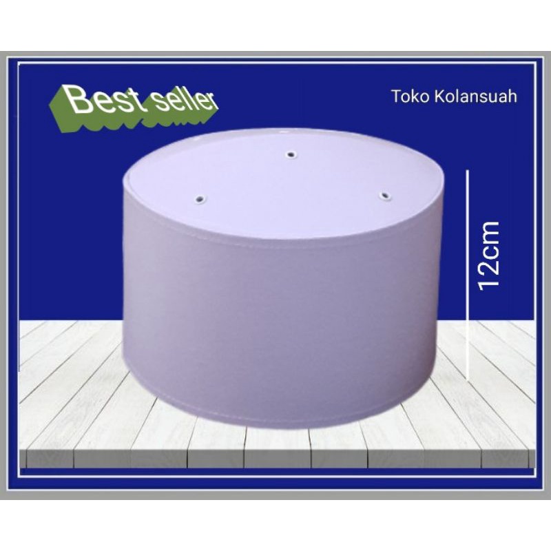 peci putih tinggi 12cm