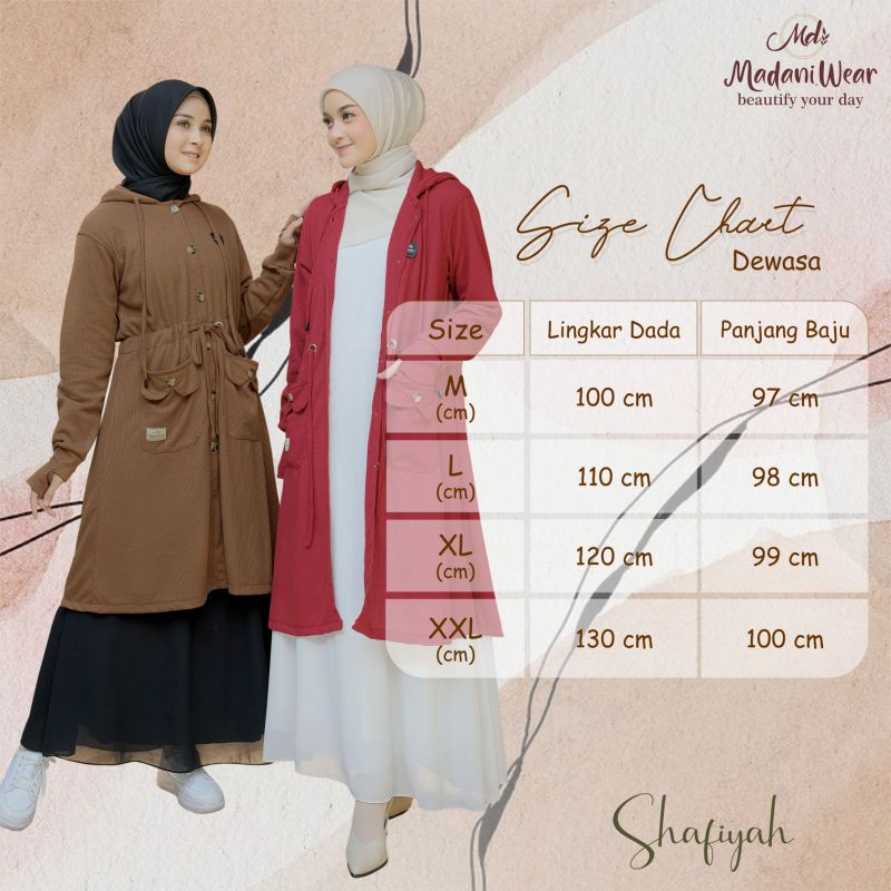 Fathiyah Outer by Alietha | Shafiyah outer by MW | bahan waffle